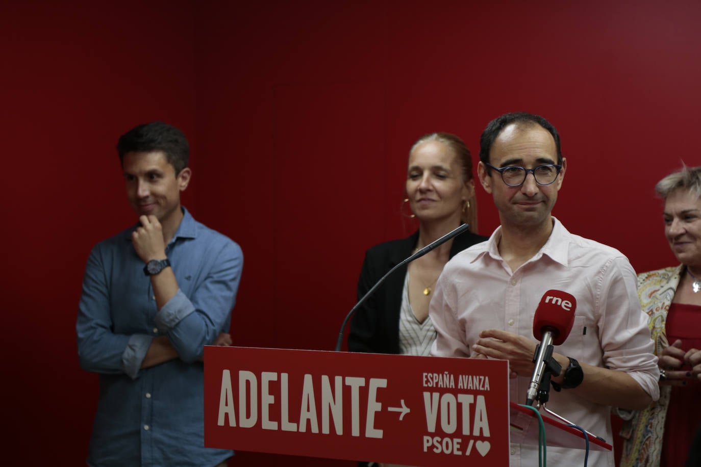 Imagen de archivo de David Serrada en un acto de campaña.