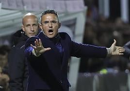 Dani Ponz en el partido contra el FC Barcelona.