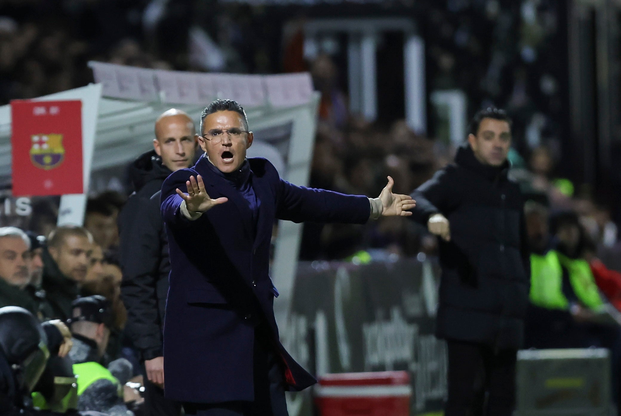 Dani Ponz en el partido contra el FC Barcelona.