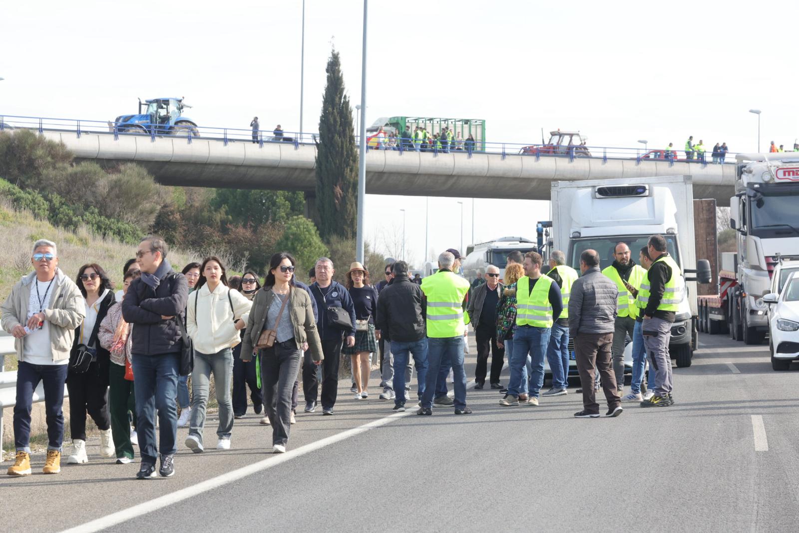 La tractorada de Salamanca, en imágenes