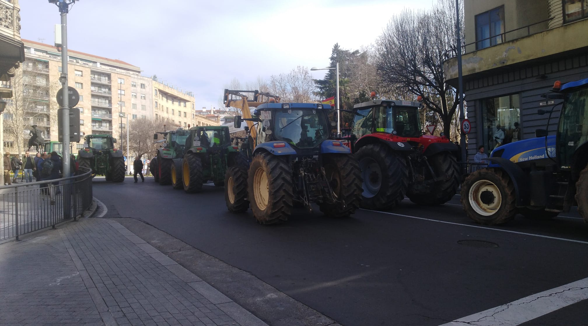 La tractorada de Salamanca, en imágenes