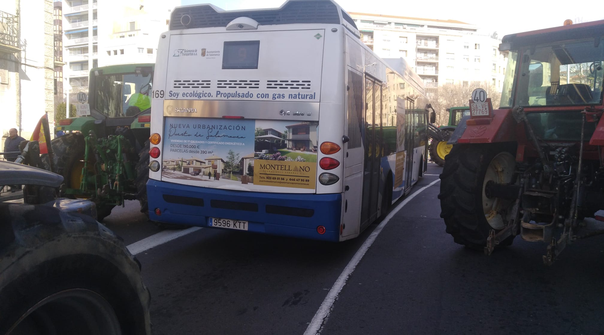 La tractorada de Salamanca, en imágenes