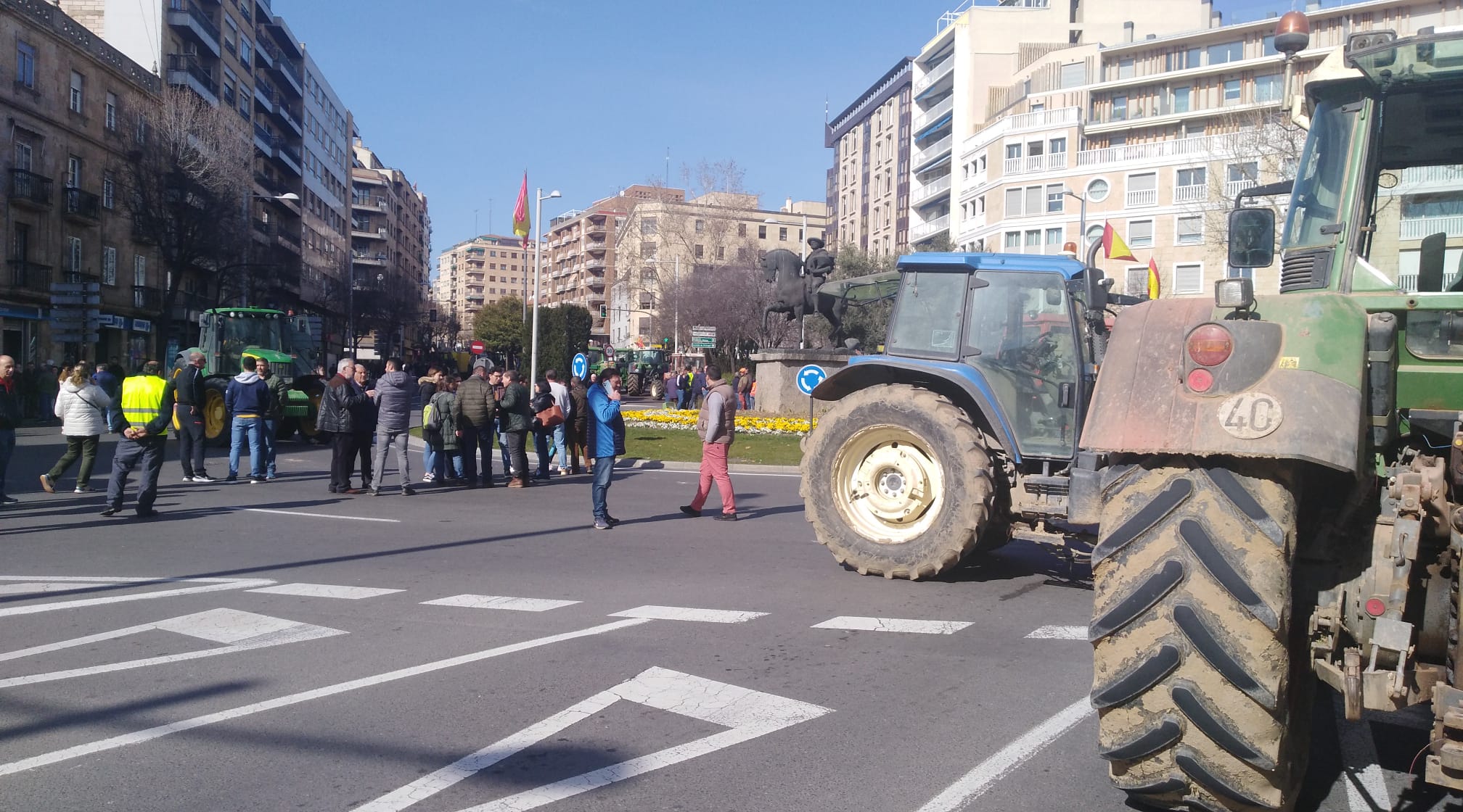 La tractorada de Salamanca, en imágenes