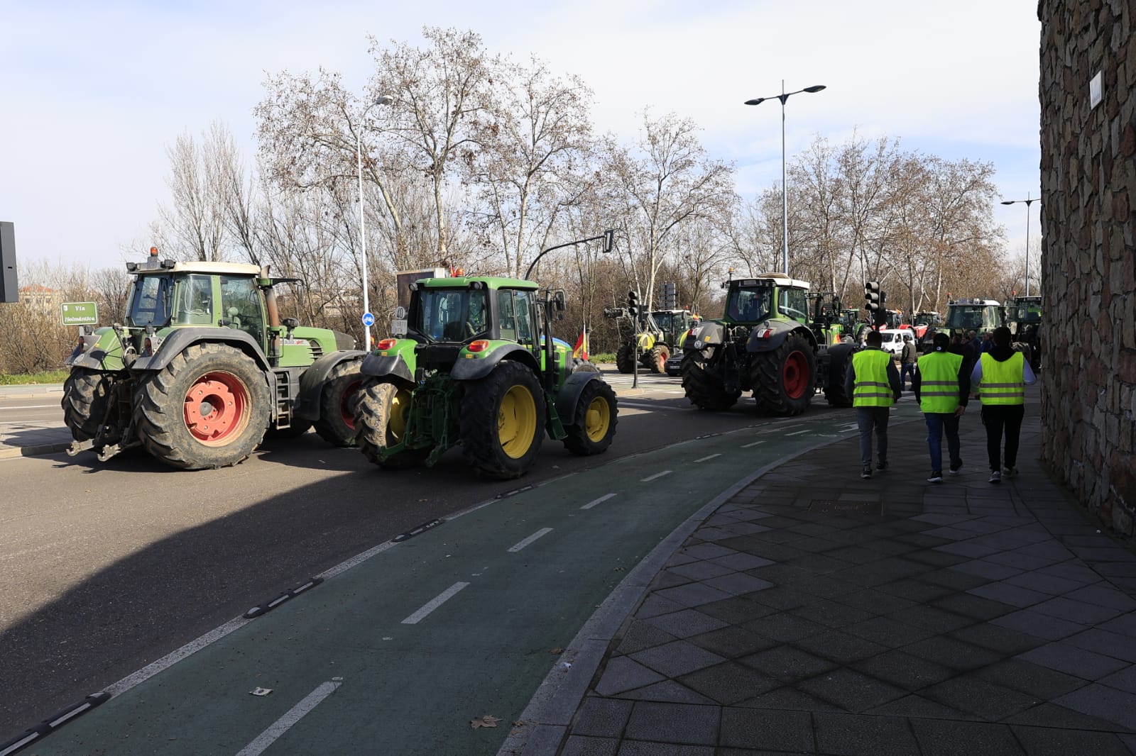 La tractorada de Salamanca, en imágenes