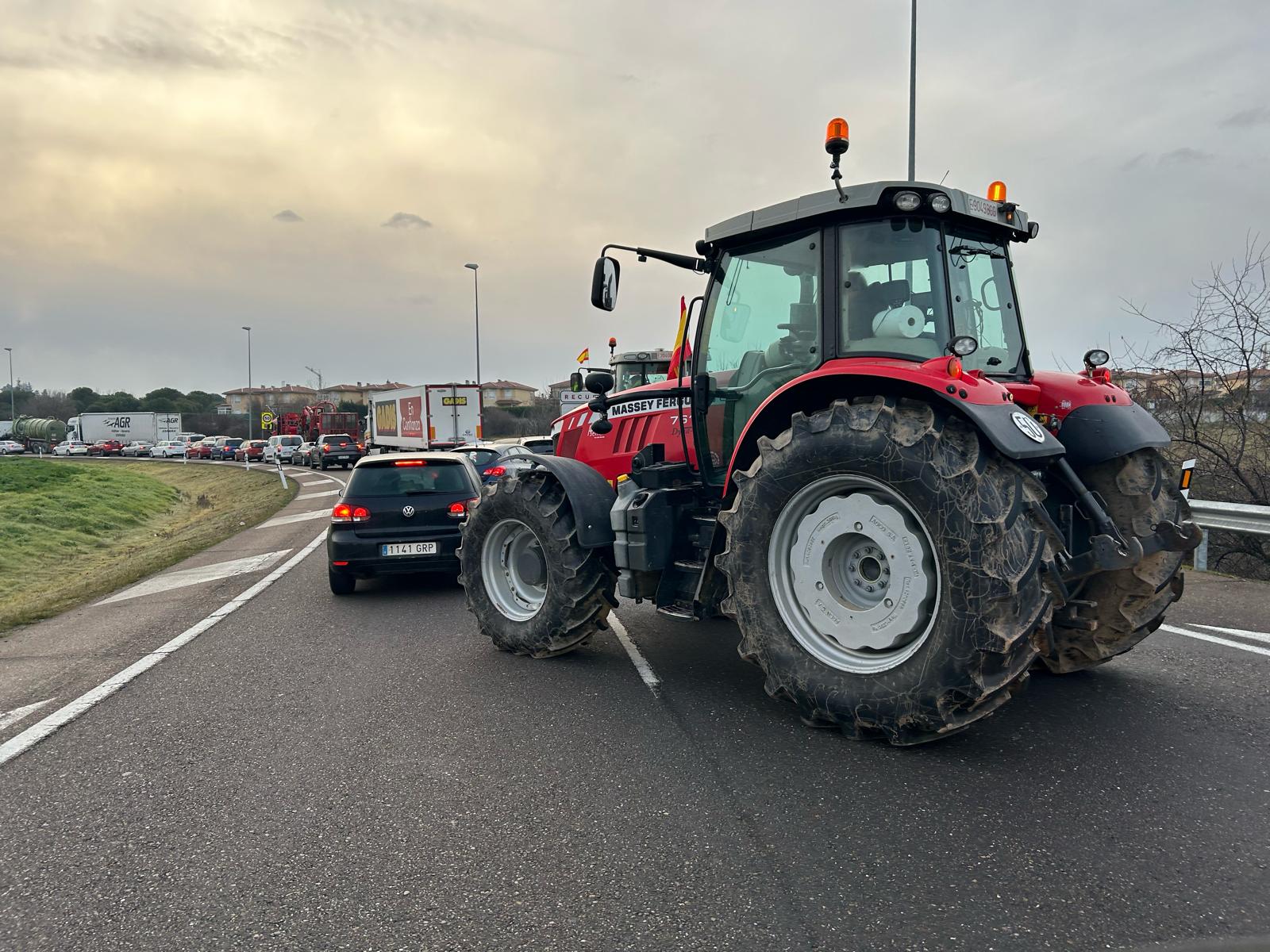 La tractorada de Salamanca, en imágenes