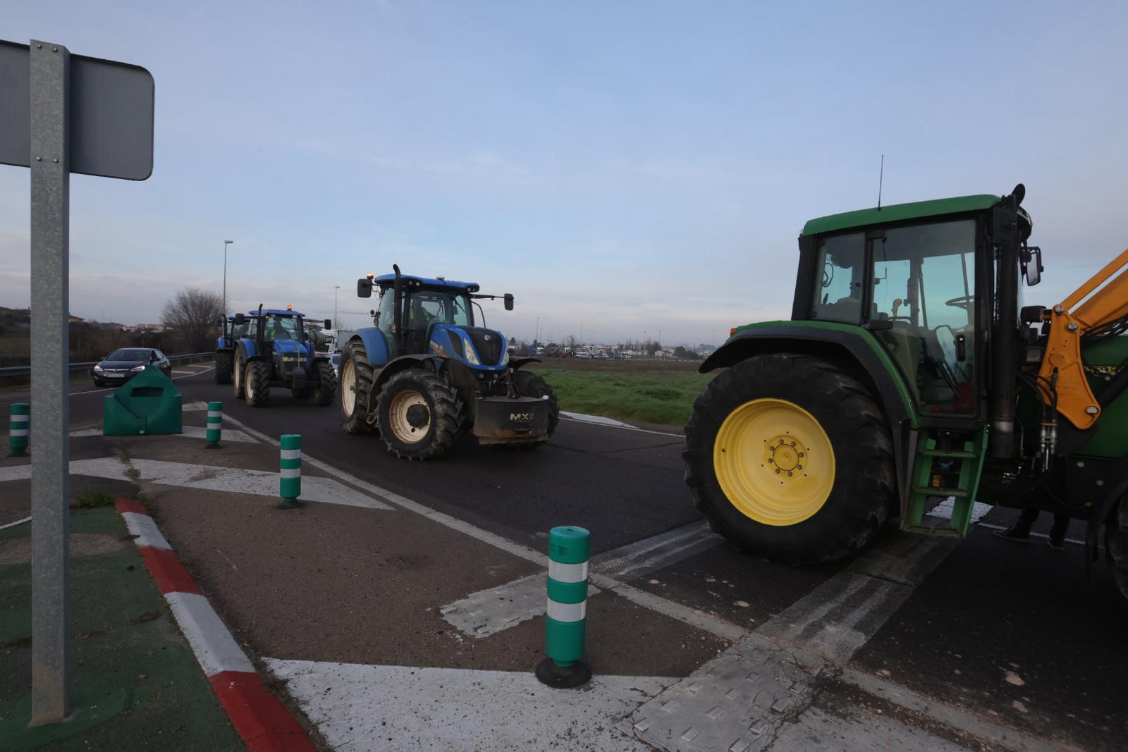 La tractorada de Salamanca, en imágenes