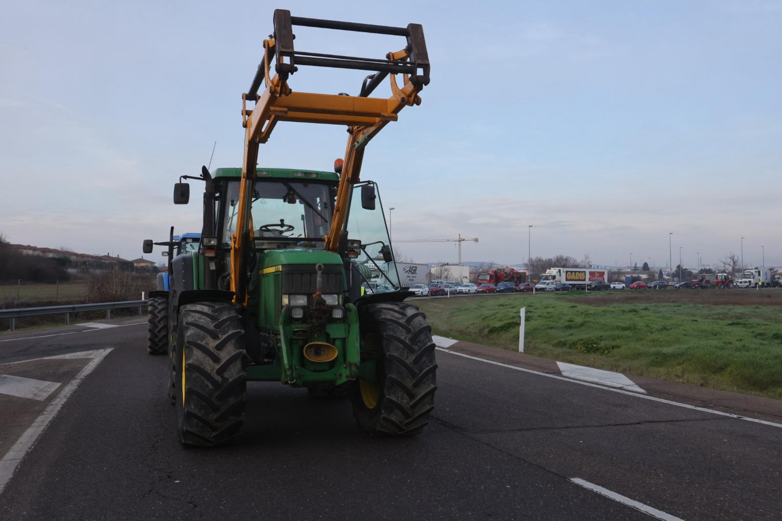 La tractorada de Salamanca, en imágenes