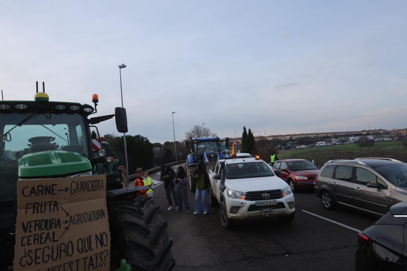 La tractorada de Salamanca, en imágenes