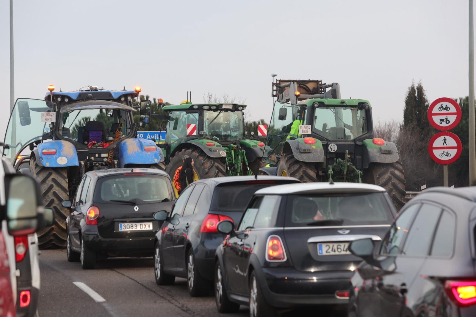 La tractorada de Salamanca, en imágenes