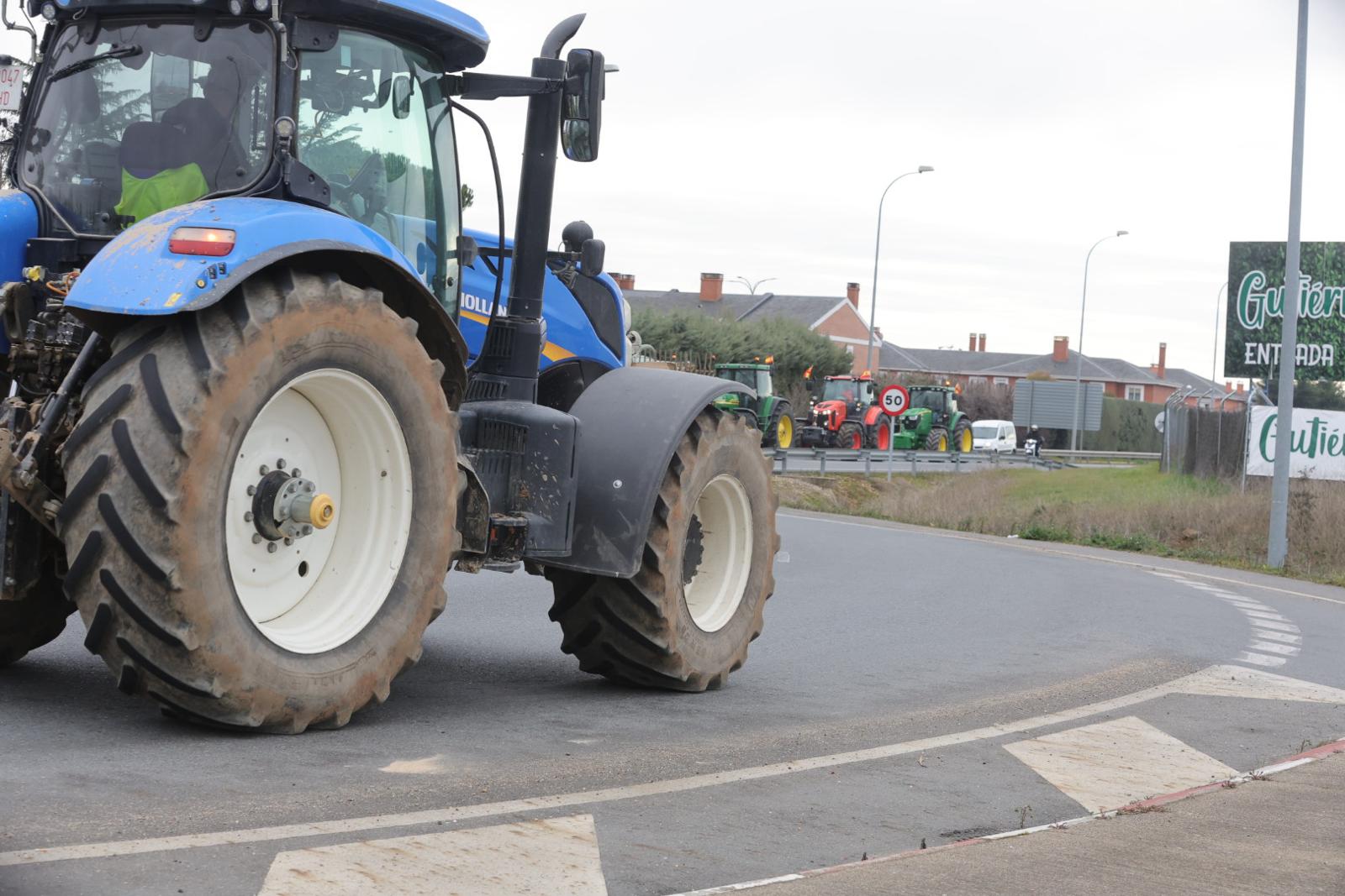 La tractorada de este miércoles en Salamanca, en imágenes