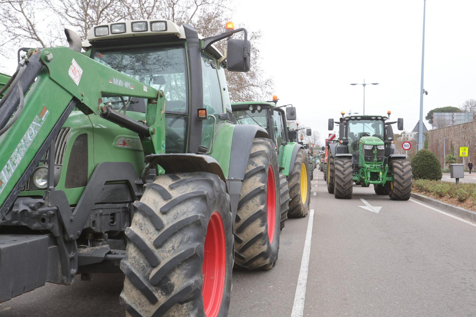 La tractorada de este jueves en Salamanca, en imágenes