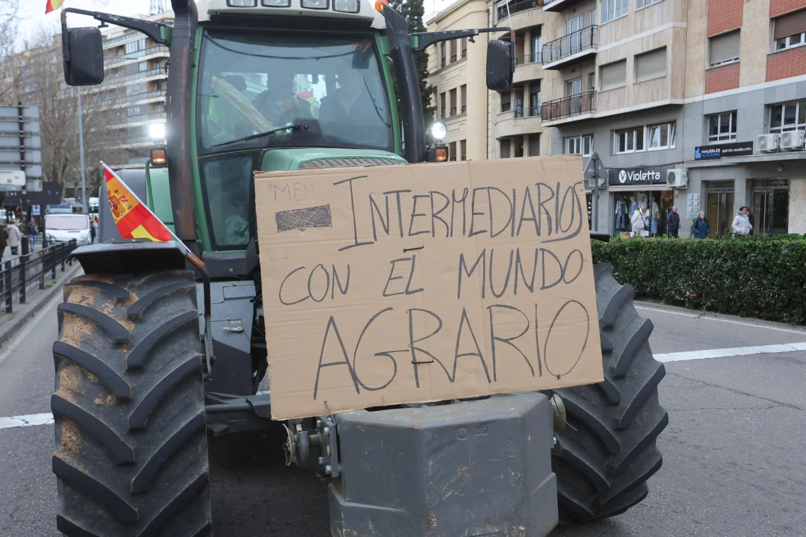 La tractorada de este jueves en Salamanca, en imágenes
