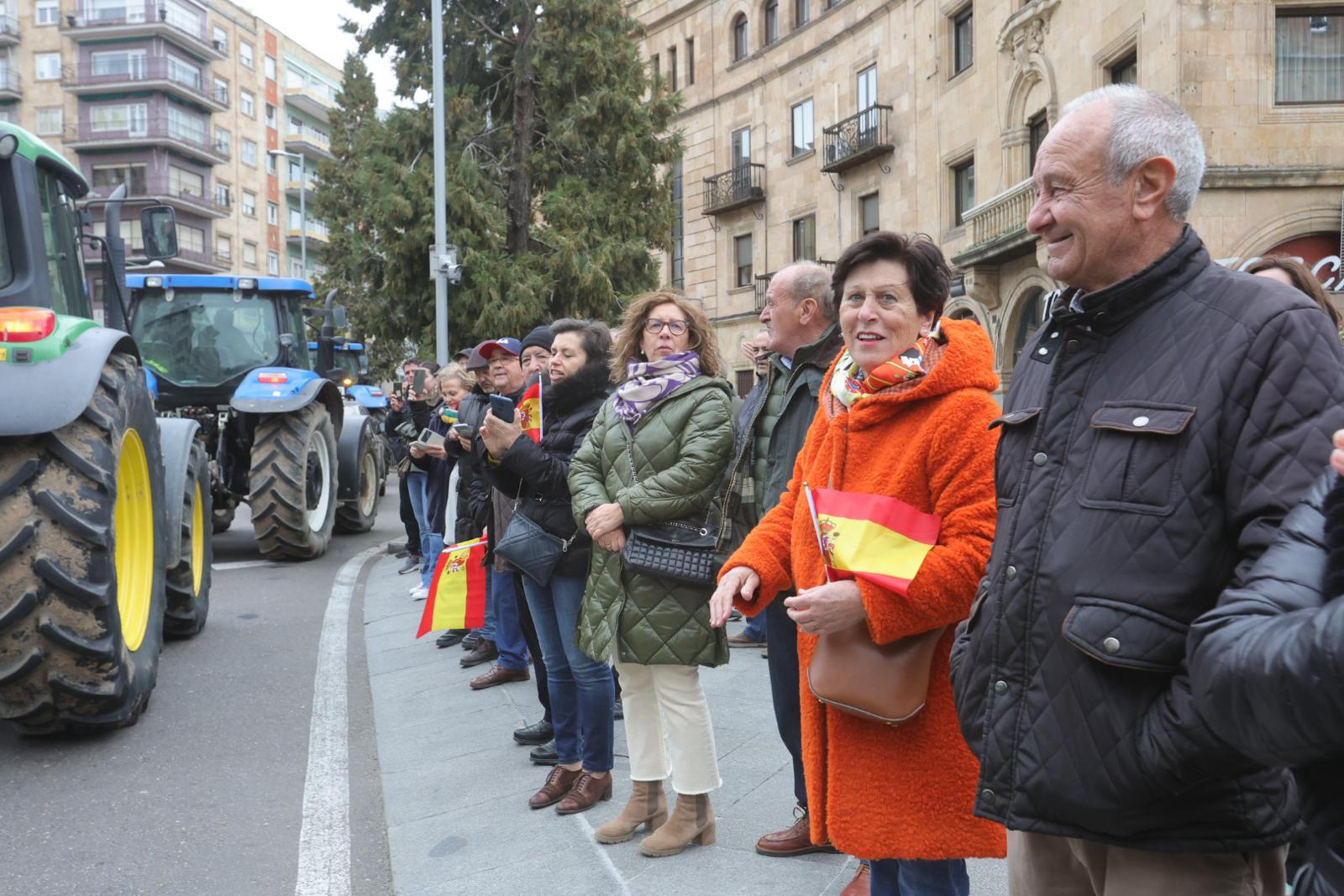 La tractorada de este jueves en Salamanca, en imágenes