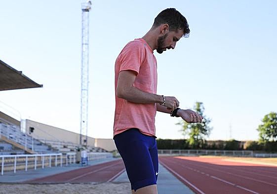 Foto de Archivo de Álvaro de Arriba durante un entrenamiento en Las Pistas del Helmántico