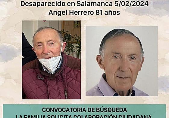 Quedada este domingo para buscar al desaparecido Ángel Herrero en Salamanca