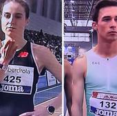 Plata y bronce para Lorena Martín y Mario García en el Nacional indoor