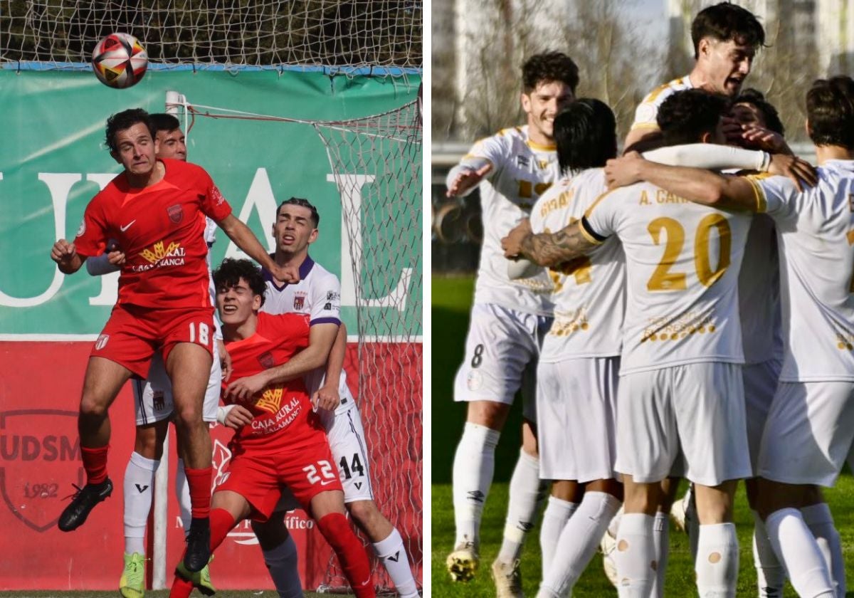 A la derecha, el Santa Marta; a la izquierda, el Salamanca UDS.