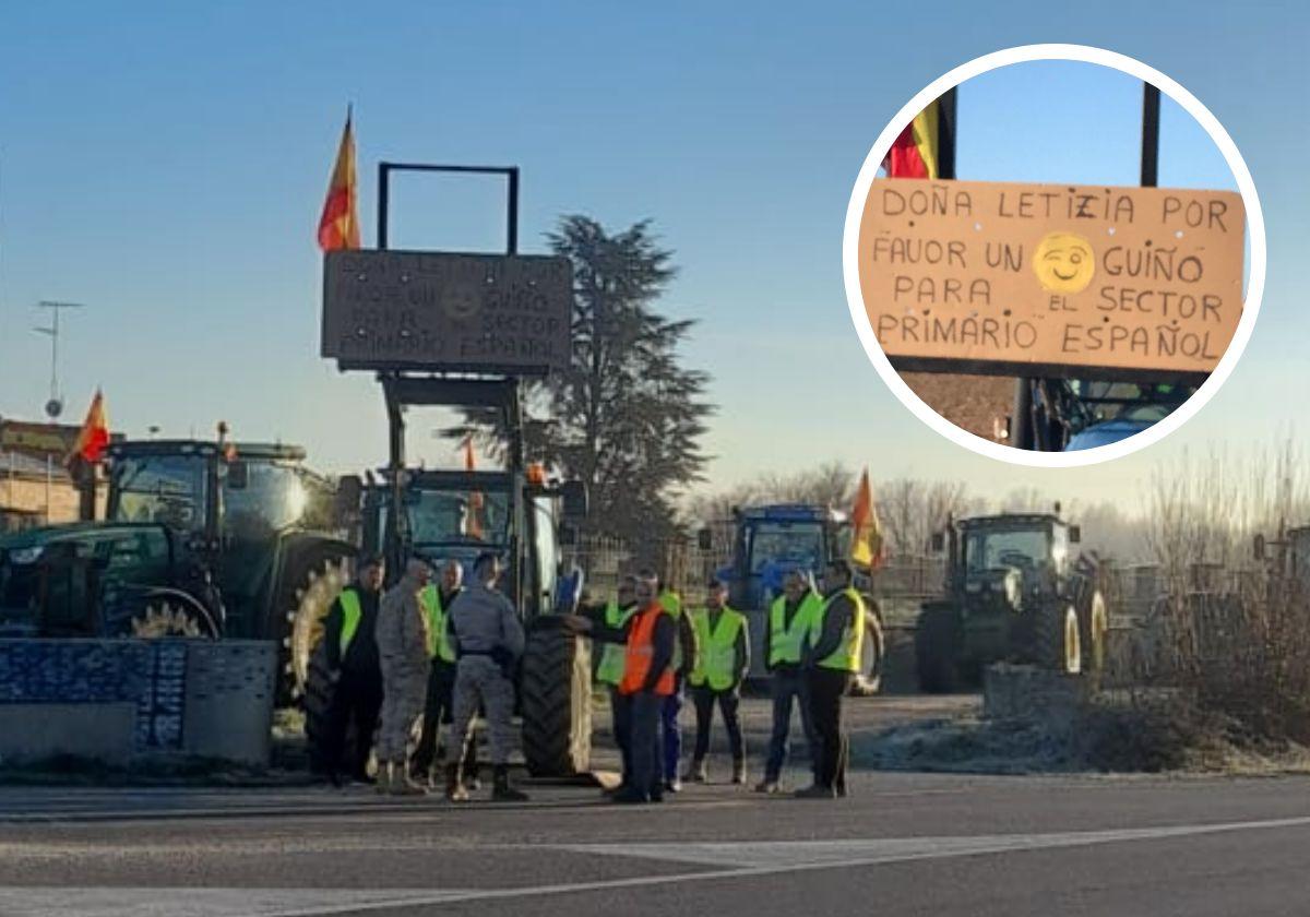 La llegada de la Reina Letizia a Salamanca impulsa una tractorada en Matacán