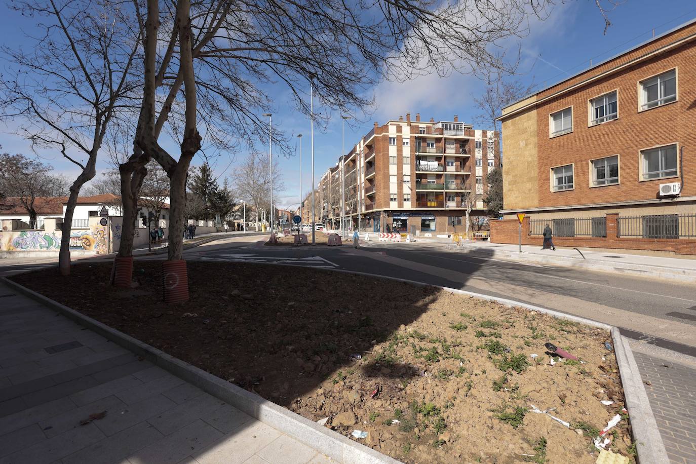 Las interminables obras de la carretera de Ledesma