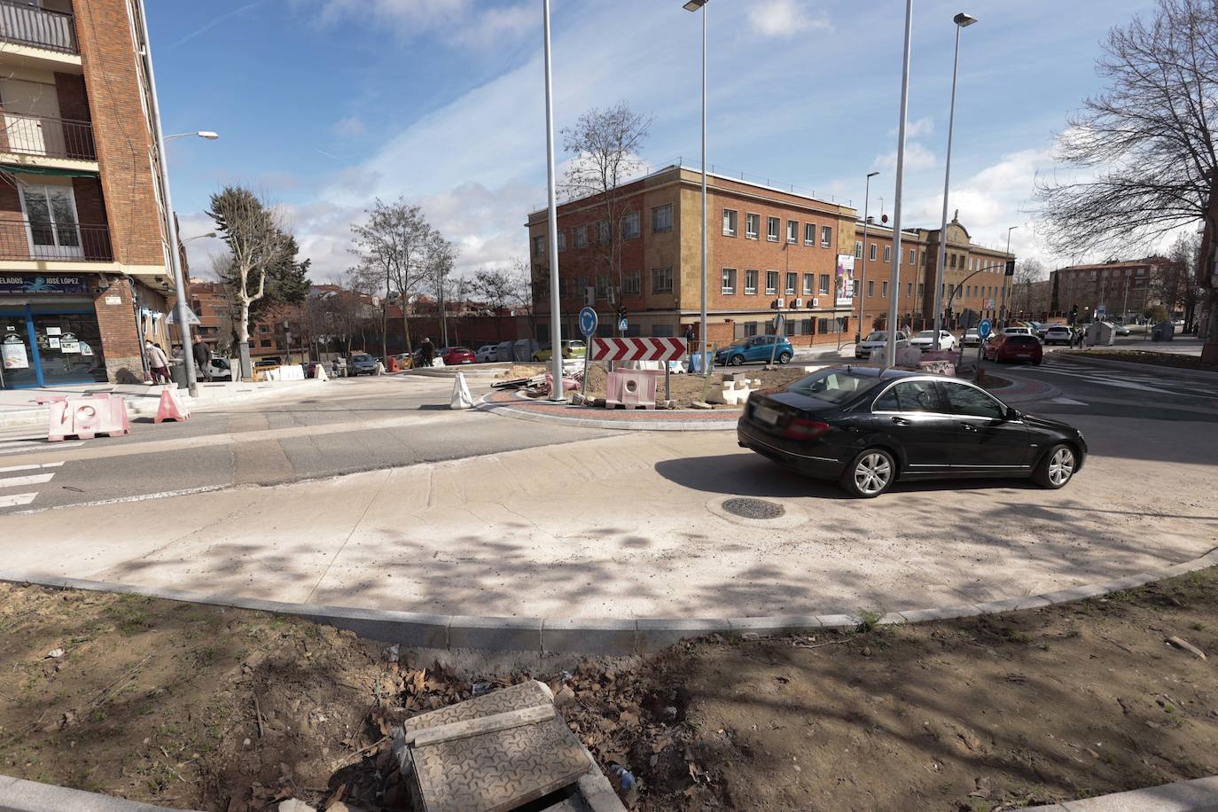 Las interminables obras de la carretera de Ledesma