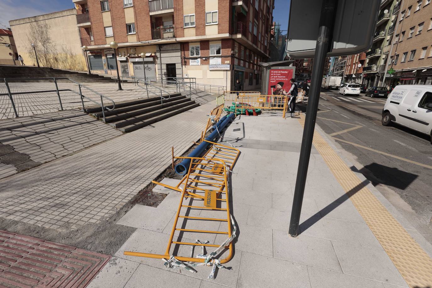 Las interminables obras de la carretera de Ledesma