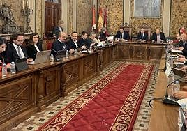 Imagen de un pleno en la Diputacion.