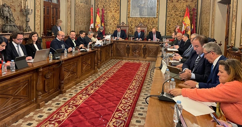 Imagen de un pleno en la Diputacion.