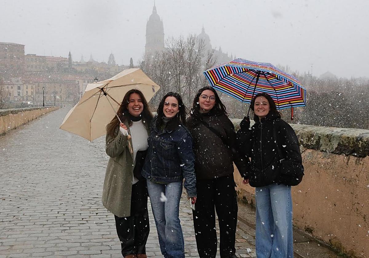 La nieve tiñe de blanco Salamanca