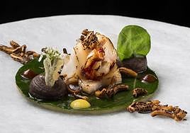 Imagen de un plato del restaurante Ment by Óscar Calleja.