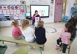 Una clase de infantil.