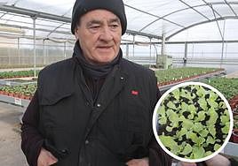 Bustos, propietario del vivero en venta en Monterrubio de la Armuña.
