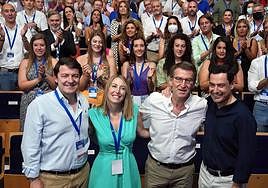 Mañueco, Guardiola, Feijóo y Moreno.