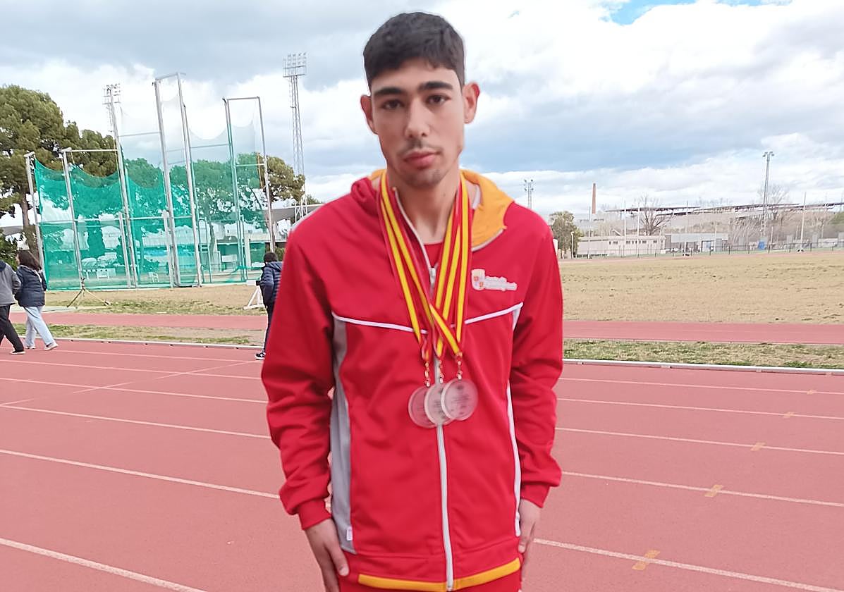 El atleta salmantino, Alberto Mangas