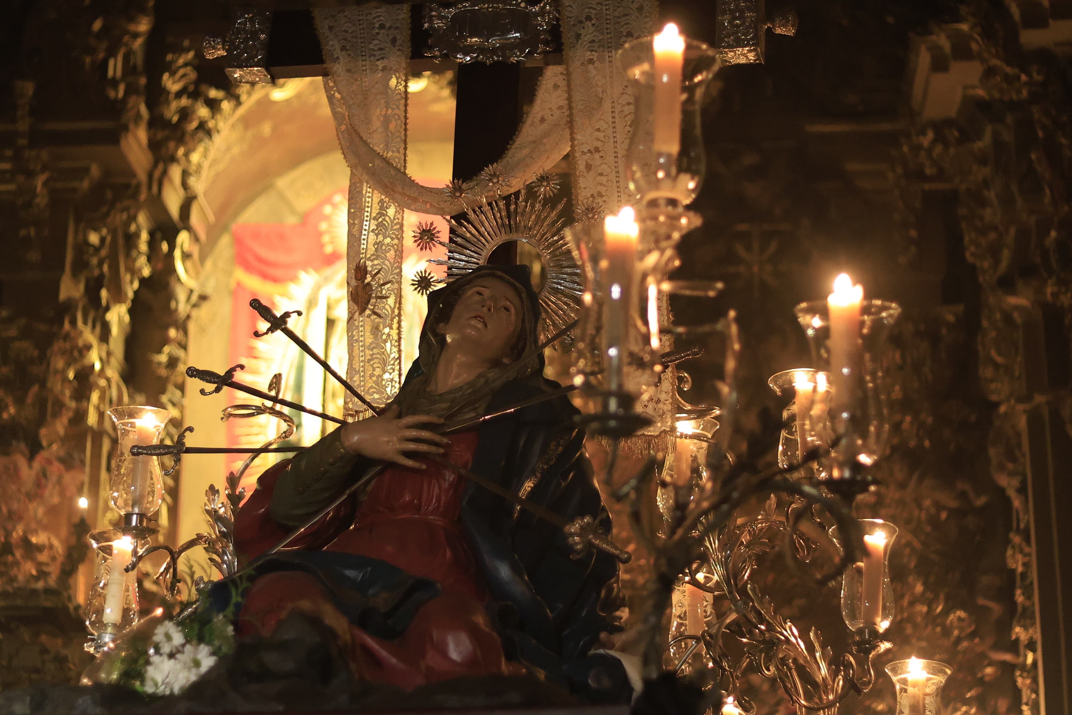 La Virgen de los Dolores y su procesión del Vía Matris abren la Semana Santa