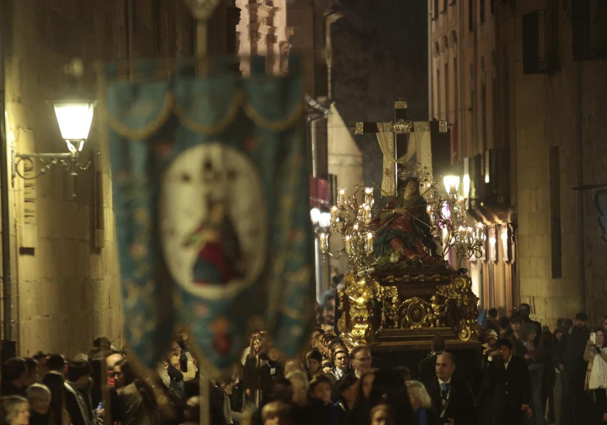 La Virgen de los Dolores y su procesión del Vía Matris abren la Semana Santa