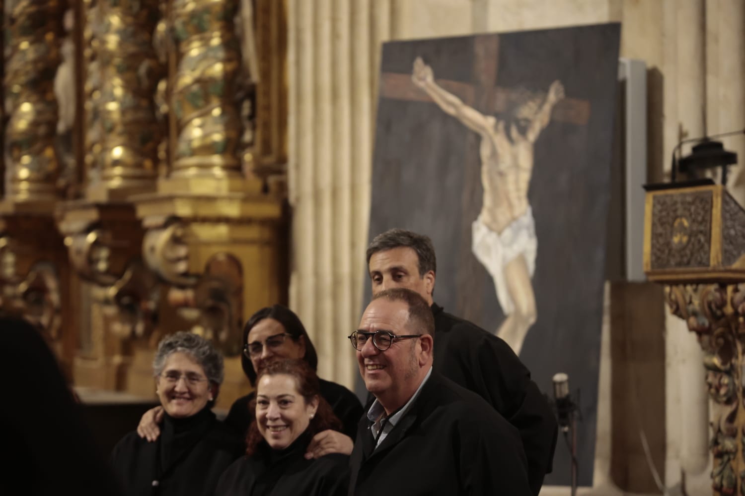 El Santísimo Cristo de la Luz procesiona dentro de la Clerecía tras la cancelación