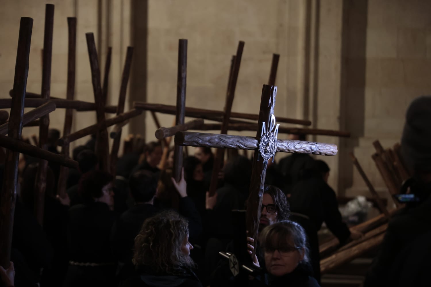 El Santísimo Cristo de la Luz procesiona dentro de la Clerecía tras la cancelación