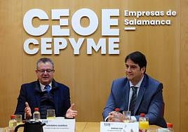 El consejero de Agricultura, Gandería y Desarrollo Rural se reúne con el presidente de CEOE-CEPYME Salamanca y otras empresas del sector