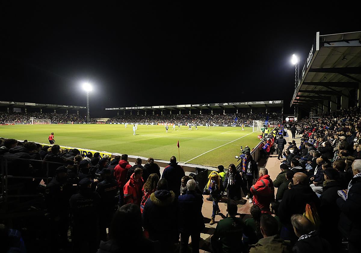 El Reina Sofía en el partido frente al FC Barcelona