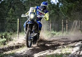 Santolino, durante el inicio de la quinta etapa.