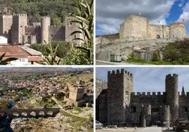 Algunos de los castillos de la provincia de Salamanca.