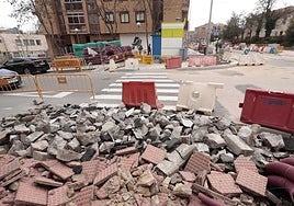 Obras en la Carretera de Ledesma.
