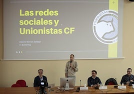 Alberto Marcos en su exposición para el COMRED