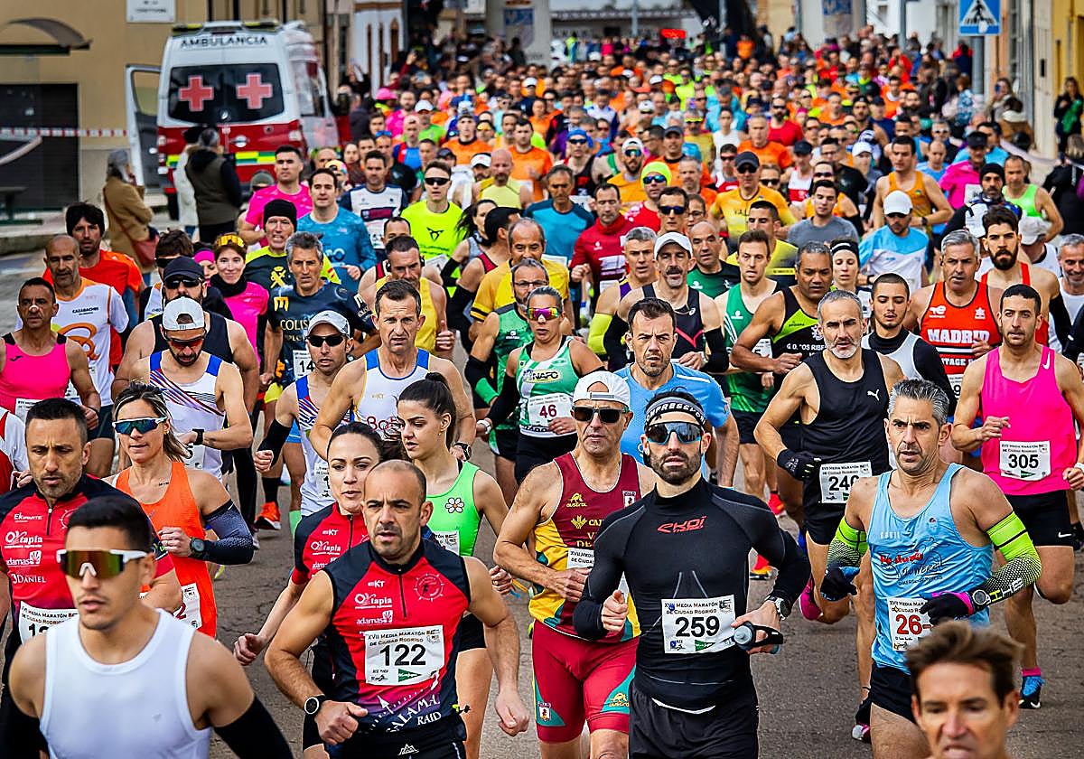 Las mejores imágenes de la Media Maratón de Ciudad Rodrigo