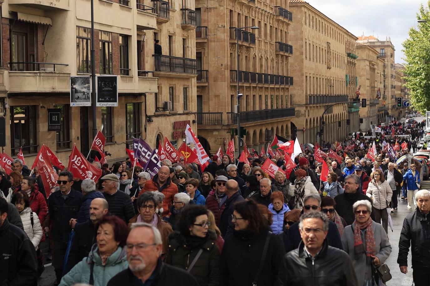 Salamanca marcha por el Día Internacional de los Trabajadores