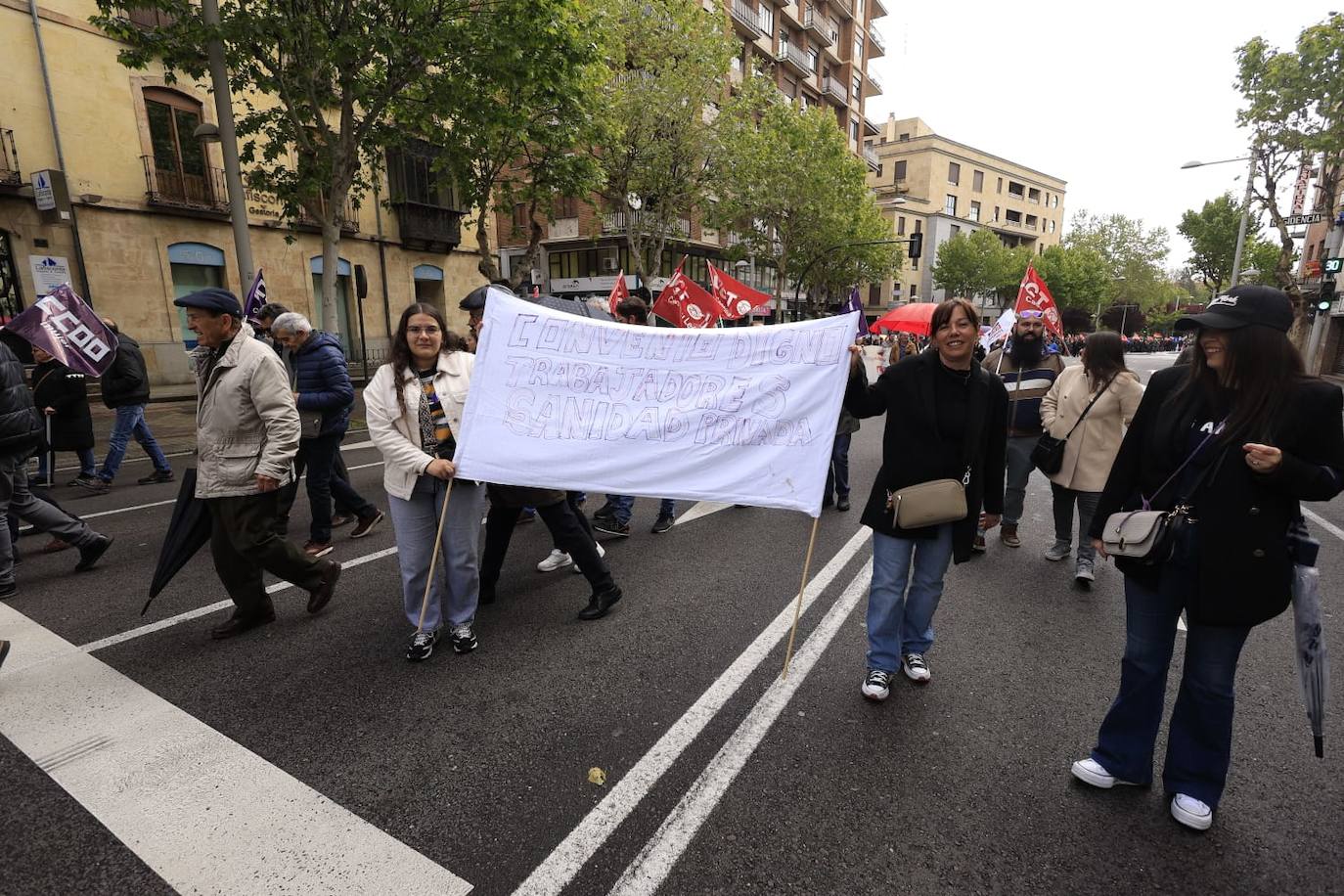Salamanca marcha por el Día Internacional de los Trabajadores