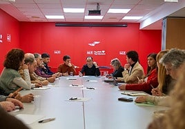 Sesión ordinaria celebrada en la sede del PSOE