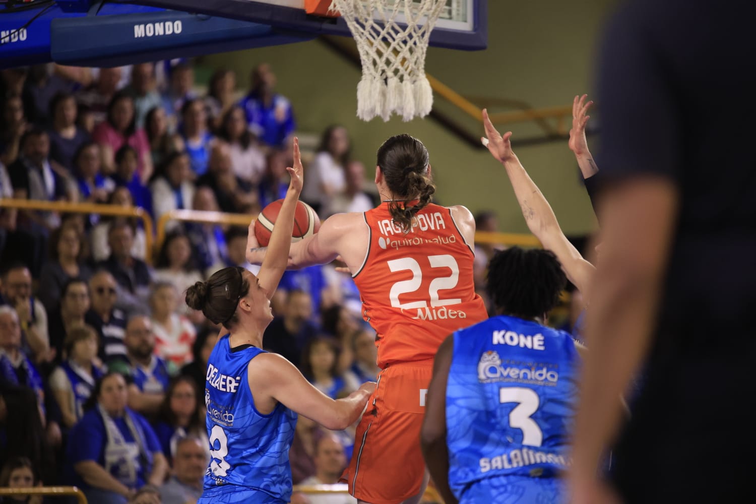 El emocionante partido entre Avenida y Valencia Basket, en imágenes