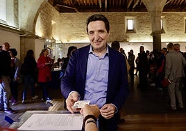 Corchado, el día de las votaciones.