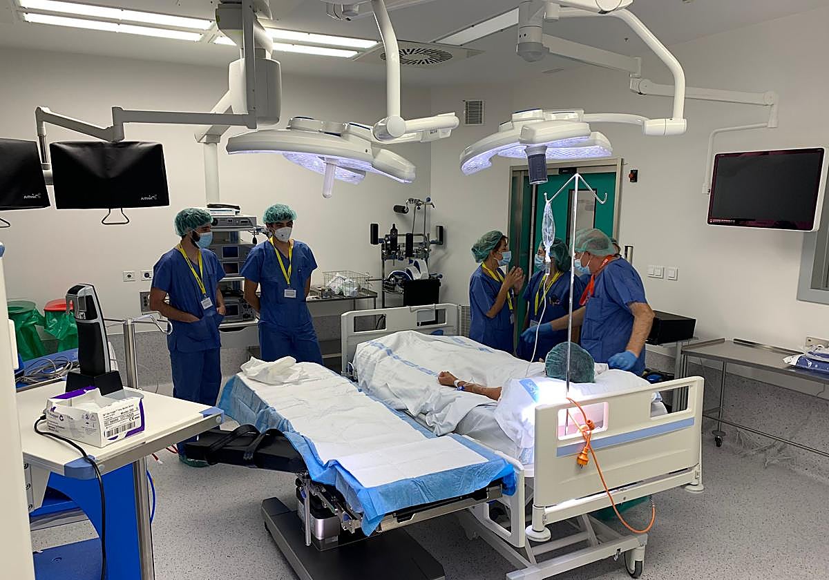 Personal sanitario del hospital de Salamanca.